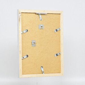 Effect Holz-Bilderrahmen Profil 41 Silber 25x35 cm Klarglas