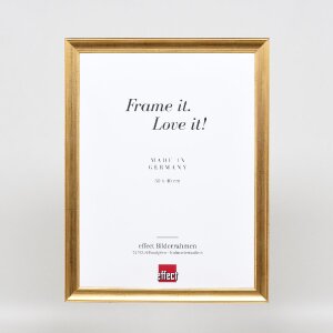 Effect Holz-Bilderrahmen Profil 41 Antikgold 25x35 cm Klarglas