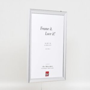 Effect Holz Bilderrahmen Profil 41 Silber 40x60 cm Klarglas