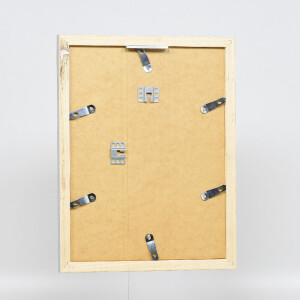 Effect Holz-Bilderrahmen Profil 41 Silber 45x80 cm Klarglas