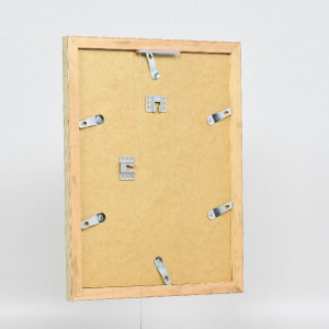 Effect Holz-Bilderrahmen Profil 41 Antiksilber 50x50 cm Klarglas