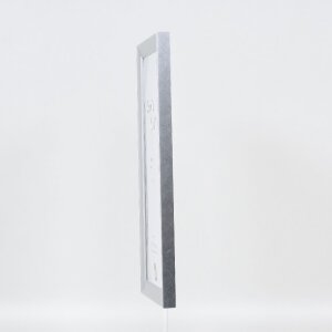 Effect Holz-Bilderrahmen Profil 41 Silber 14,8x21 cm Klarglas 0410-A5-01