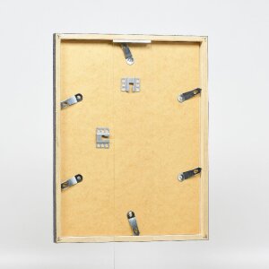 Effect Bilderrahmen Holzrahmen Profil 42 Klarglas silber 10x15 cm