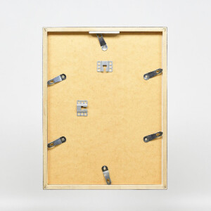 effect Bilderrahmen Holzrahmen Profil 42 Klarglas silber 15x20 cm (0420-1520-01)