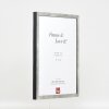 Effect Bilderrahmen Holzrahmen Profil 42 Klarglas silber 20x25 cm