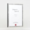 Effect Bilderrahmen Holzrahmen Profil 42 Klarglas silber 21x28 cm