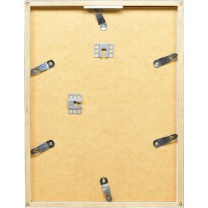 Effect Bilderrahmen Holzrahmen Profil 42 Klarglas silber 23x70 cm