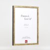 Effect Bilderrahmen Holzrahmen Profil 42 Klarglas antikgold 23x70 cm