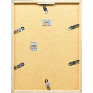 effect Bilderrahmen Holzrahmen Profil 42 Klarglas silber 25x35 cm (0420-2535-01)