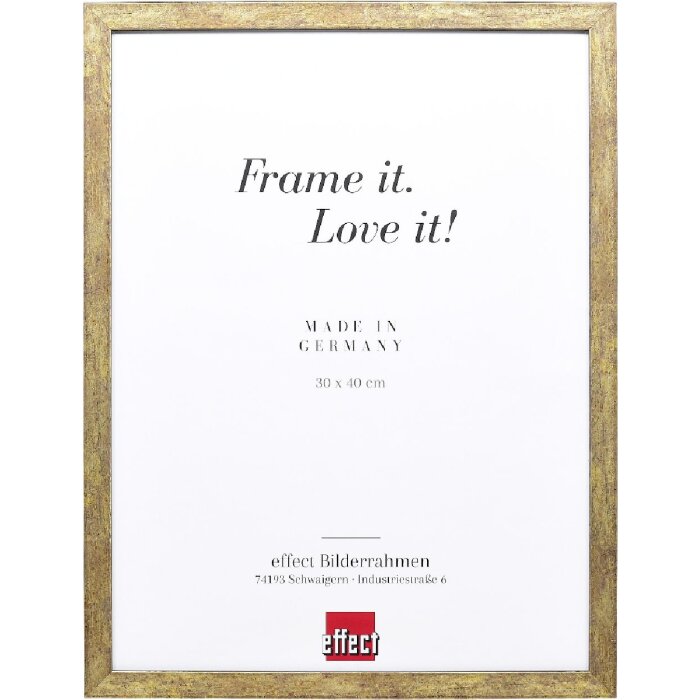 Cornice per foto effect Profil 42 in legno con vetro trasparente antikgold 29,7x42 cm