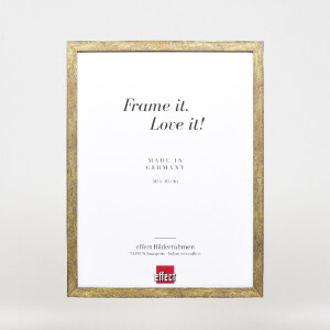 Effect Bilderrahmen Holzrahmen Profil 42 Klarglas antikgold 62x93 cm 0420-6293-04