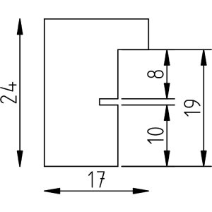 Effect Bilderrahmen Profil 42 Klarglas anthrazit 14,8x21 cm