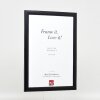 effect Holz-Bilderrahmen Profil 43 schwarz 10x10 cm