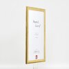 Effect Holz-Bilderrahmen Profil 43 gold 13x13 cm