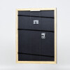 Cornice per foto in legno Effect Profilo 43 Nero lucido 18x32 cm Vetro normale