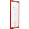 Cornice per foto in legno Effect Profilo 43 Rosso Lucido 20x25 cm Vetro Normale