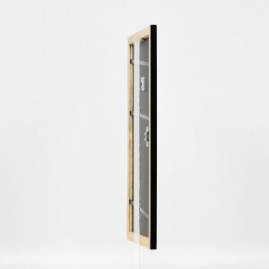 Cornice per foto in legno Effect Profilo 43 Nero lucido 21x29,7 cm