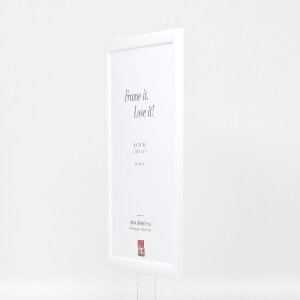 Cornice per foto in legno Effect Profil 43 Bianco lucido 21x29,7 cm