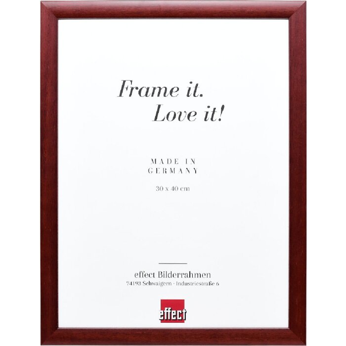 Cornice per foto in legno Effect Profilo 43 Rossa 25x38 cm Vetro Normale