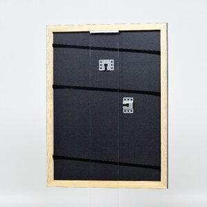 Cornice per foto in legno effect Profil 43 Nero lucido 25x60 cm