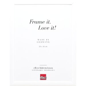 Cornice per foto in legno profilo 43 bianco lucido 25x70 cm