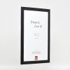 Cornice per foto in legno effect Profil 43 Nera 27x48 cm