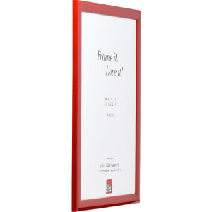 Cornice per foto in legno Effect Profil 43 Rosso Lucido 40x60 cm