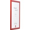 Cornice per foto in legno Effect Profilo 43 Rosso Lucido 50x100 cm