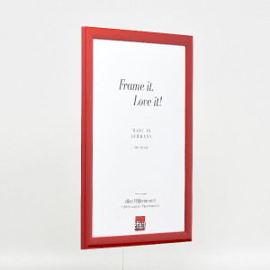 Cornice per foto in legno Effect Profilo 43 Rosso lucido 70x70 cm Vetro normale