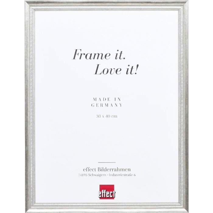 Cornice per foto in legno Effect Profilo 48 Argento 10x15 cm vetro trasparente