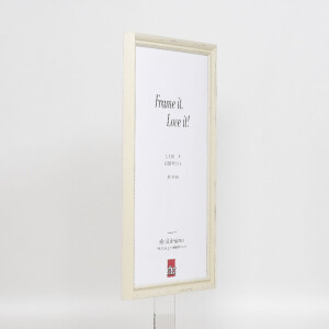 Cornice per foto in legno effetto Profil 48 bianco 13x18 cm vetro chiaro