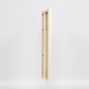 Cornice in legno Effect Profilo 48 Bianco 21x28 cm Vetro Chiaro