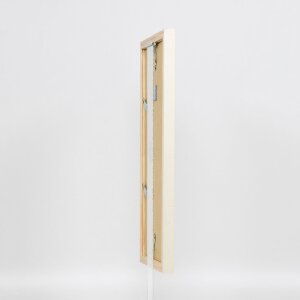 Cornice in legno Effect Profilo 48 Bianco 25x50 cm Vetro trasparente