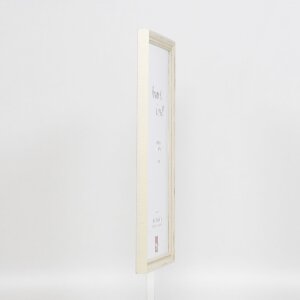 Cornice per foto in legno Effect Profilo 48 Bianco 28x35 cm Vetro Chiaro