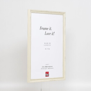 Cornice in legno effect Profil 48 Bianca 40x60 cm vetro trasparente