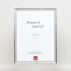 Cornice per foto effect Profil 48 Argento 45x60 cm con vetro trasparente