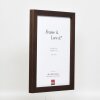 Cornice in legno effetto Profilo 52 marrone scuro 20x28 cm vetro normale