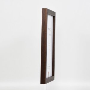 Cornice in legno effetto Profilo 52 marrone scuro 21x28 cm vetro normale