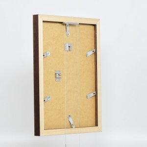 Cornice effetto legno Profilo 52 marrone scuro 29,7x42 cm vetro normale