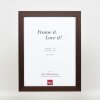 Cornice effetto legno Profilo 52 marrone scuro 29,7x42 cm vetro normale