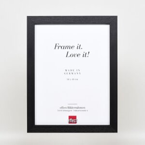 Cornice effetto legno Profilo 52 nero 60x60 cm Vetro normale