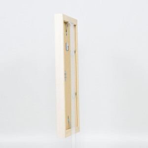 Cornice effetto legno Profilo 52 bianco 60x80 cm Vetro normale