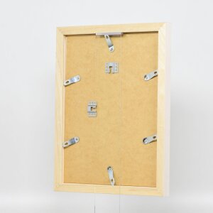 Cornice effetto legno Profilo 52 bianco 60x90 cm Vetro normale