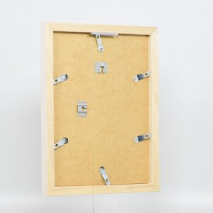 Cornice effetto legno Profilo 52 bianco 60x90 cm Vetro normale