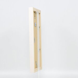 Cornice effetto legno Profilo 52 bianco 60x90 cm Vetro normale