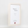 Cornice effetto legno Profilo 52 bianco 62x93 cm Vetro normale