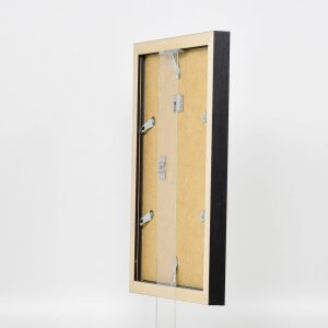 Cornice effetto legno Profilo 52 nero 70x70 cm Vetro normale