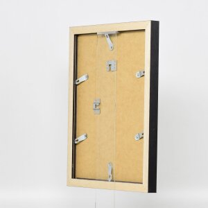 Cornice effetto legno Profilo 52 nero 70x70 cm Vetro normale