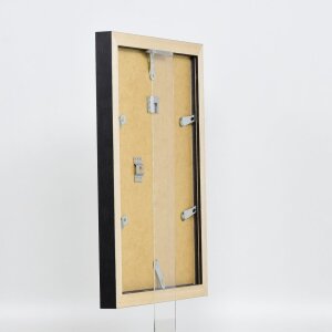 Cornice effetto legno Profilo 52 nero 70x70 cm Vetro normale
