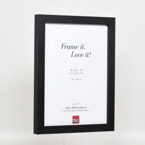 Cornice effetto legno Profilo 52 nero 70x70 cm Vetro normale